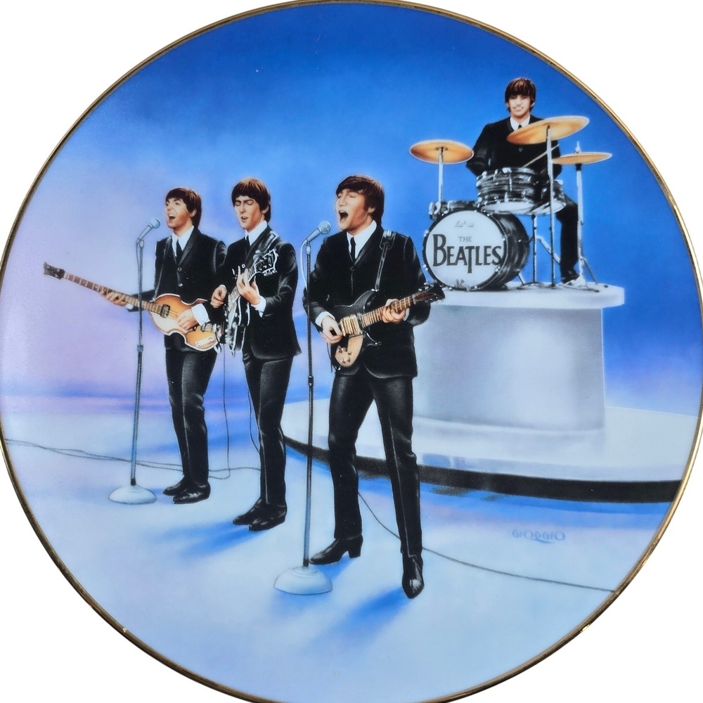 The Beatles Live in Concert‎ 8.5" Collector Plate & Cert Delphi 1991